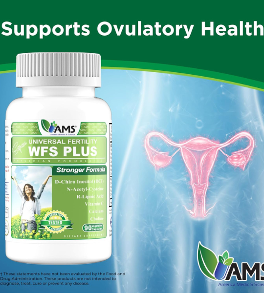 America Medic & Science WFS Plus Fertility Supplements for Women 90 Capsules in Pakistan