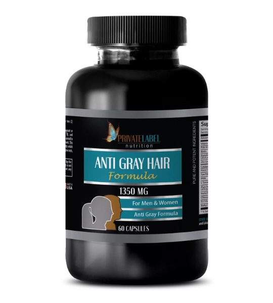 Anti Gray Hair Formula 1350MG Capsules in Pakistan