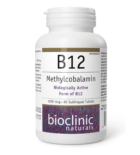 Bioclinic Naturals, B12 Methylcobalamin, 1000 mcg, 60 loz in Pakistan