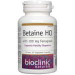BioClinic Naturals Betaine HCL 500 mg with 100 mg, 60 Capsules in Pakistan