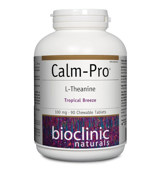 BioClinic Naturals Calm Pro L Theanine 100 mg, 90 Chewable Tablets in Pakistan