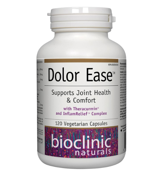 BioClinic Naturals Dolor Ease with Theracurmin and InflamRelief Complex 120 Vegetarian Capsules in Pakistan