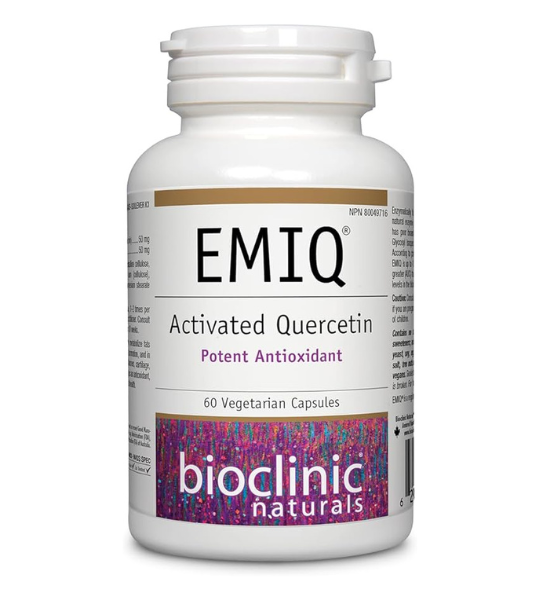 BioClinic Naturals EMIQ Activated Quercetin 50 mg, 60 Vegetarian Capsules in Pakistan