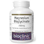 BioClinic Naturals Magnesium Bisglycinate 200 mg, 120 Vegetarian Capsules in Pakistan