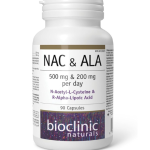 BioClinic Naturals NAC (N-Acetyl-L-Cysteine) 250 mg & ALA (R-Alpha-Lipoic Acid) 100 mg, 90 Capsules in Pakistan