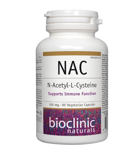 BioClinic Naturals NAC Supplement (N-Acetyl-L-Cysteine) 500 mg, 90 Vegetarian Capsules in Pakistan