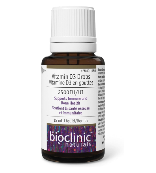 BioClinic Naturals Vitamin D 2500 IU per Drop, 15 mL Liquid in Pakistan