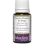 BioClinic Naturals Vitamin D Drops 500 Drops per Bottle 1000 IU per Drop 15 mL Liquid in Pakistan