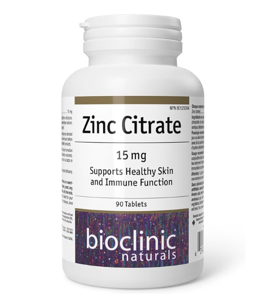 BioClinic Naturals Zinc Citrate 15 mg, 90 Tablets in Pakistan