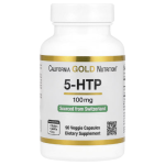 California Gold Nutrition, 5-HTP, Mood Support, 100 mg, 90 Veggie Capsules in Pakistan