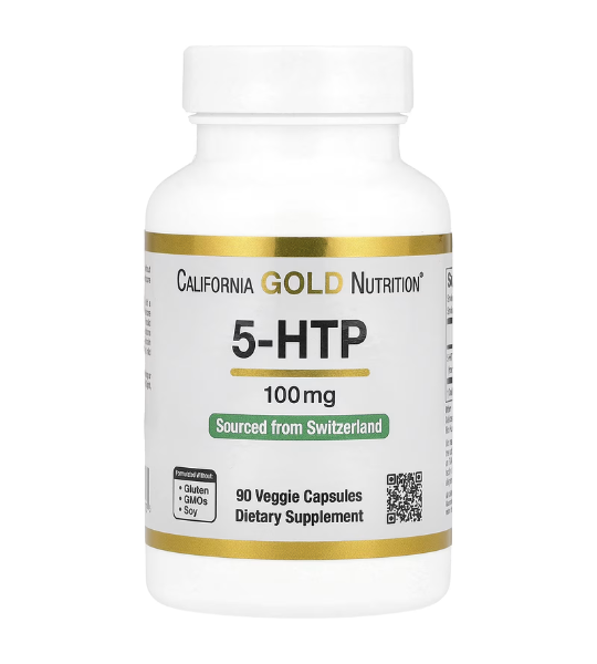 California Gold Nutrition, 5-HTP, Mood Support, 100 mg, 90 Veggie Capsules in Pakistan