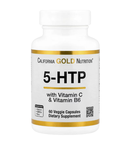 California Gold Nutrition, 5-HTP with Vitamin B6 & Vitamin C, 60 Veggie Capsules in Pakistan