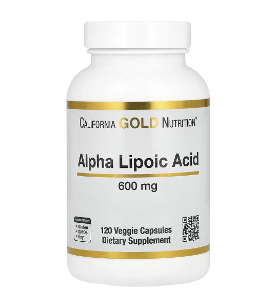 California Gold Nutrition, Alpha Lipoic Acid, 600 mg, 120 Veggie Capsules in Pakistan