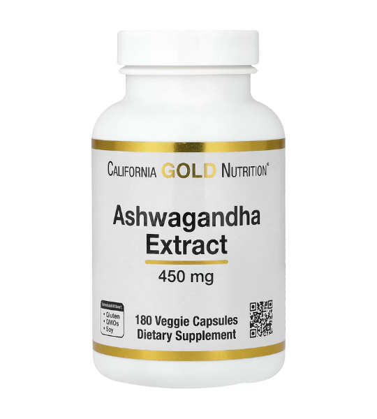California Gold Nutrition, Ashwagandha, 450 mg, 180 Veggie Capsules in Pakistan