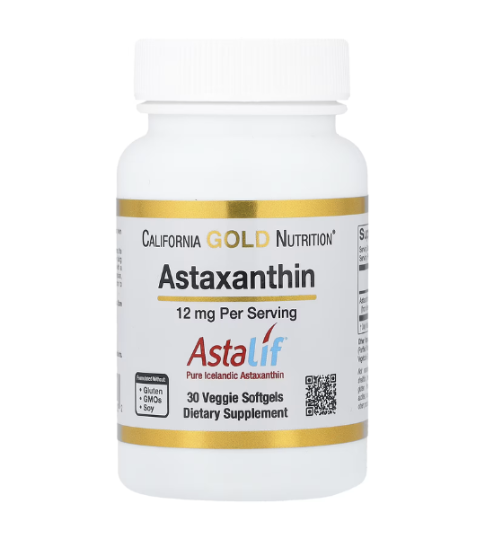 California Gold Nutrition, Astaxanthin, Astalif® Pure Icelandic, 12 mg, 30 Softgels in Pakistan