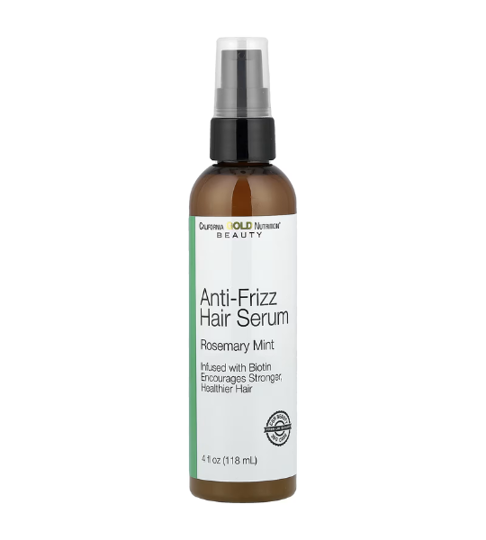 California Gold Nutrition, Beauty, Anti-Frizz Hair Serum, Biotin, Rosemary Mint, 4 fl oz (118 ml) in Pakistan