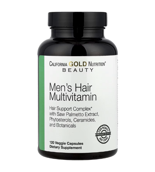 California Gold Nutrition, Beauty, Men's Hair Multivitamin, 120 Veggie Capsules in Pakistan