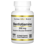 California Gold Nutrition, Benfotiamine, 300 mg, 90 Veggie Capsules in Pakistan