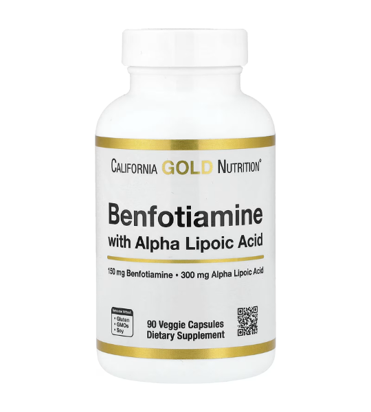 California Gold Nutrition, Benfotiamine + Alpha Lipoic Acid, 90 Veggie Capsules in Pakistan