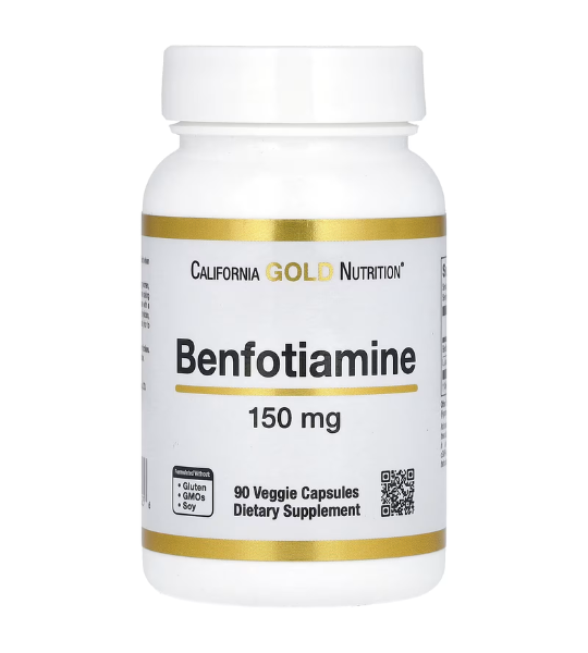 California Gold Nutrition, Benfotiamine with L-Leucine, 150 mg, 90 Veggie Capsules in Pakistan