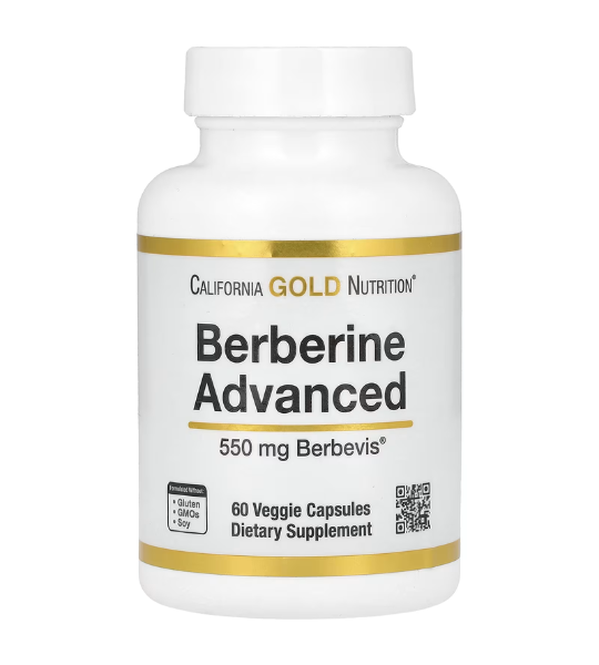 California Gold Nutrition, Berberine Advanced, Berbevis Phytosome, 550 mg, 60 Veggie Capsules in Pakistan