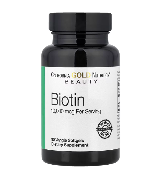 California Gold Nutrition, Biotin, 10,000 mcg, 90 Veggie Softgels in Pakistan