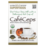 California Gold Nutrition, CafeCeps, Certified Organic Instant Coffee with Cordyceps 0.08 oz (2.2 g) Each in Pakistan
