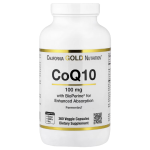 California Gold Nutrition, CoQ10, Ubiquinone USP, 100 mg, 360 Veggie Capsules in Pakistan