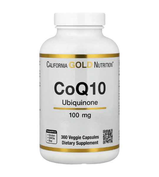 California Gold Nutrition, CoQ10, USP Grade Ubiquinone, 100 mg, 360 Veggie Capsules in Pakistan