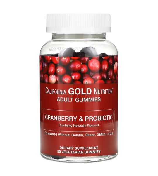 California Gold Nutrition, Cranberry & Probiotic Gummies, 90 Vegetarian Gummies in Pakistan