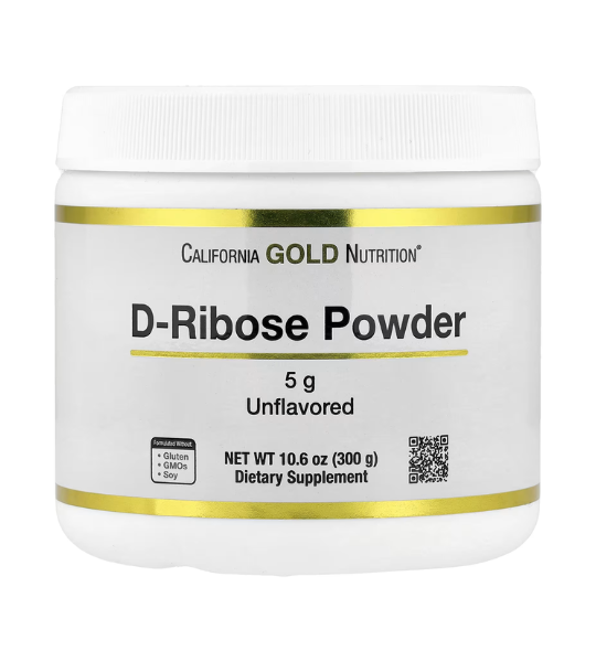 California Gold Nutrition, D-Ribose Powder, Unflavored, 10.6 oz (300 g) in Pakistan
