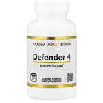 California Gold Nutrition, Defender 4, with Vitamin C, Vitamin D, Zinc & Selenium, 60 Veggie Capsules in Pakistan