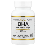 California Gold Nutrition, DHA from Marine Algae, 200 mg, 60 Veggie Softgels in Pakistan