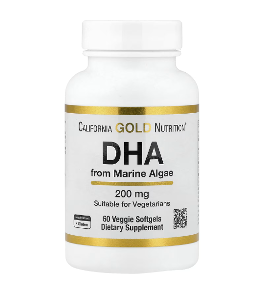 California Gold Nutrition, DHA from Marine Algae, 200 mg, 60 Veggie Softgels in Pakistan