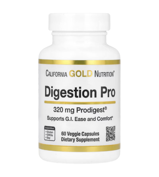 California Gold Nutrition, Digestion Pro with ProDigest® , 320 mg, 60 Veggie Capsules in Pakistan