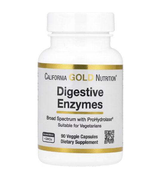 California Gold Nutrition, Digestive Enzymes with Proprietary Enzyme Blend, ProHydrolase® and Amylase Blend, 90 Veggie Capsules in Pakistan