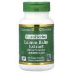California Gold Nutrition, EuroHerbs™, Lemon Balm Extract 500 mg, 60 Veggie Capsules in Pakistan