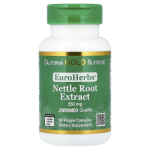 California Gold Nutrition, EuroHerbs®, Nettle Root Extract, Euromed Quality, 250 mg, 60 Veggie Capsules in Pakistan