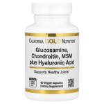 California Gold Nutrition, Glucosamine, Chondroitin, MSM plus Hyaluronic Acid, 60 Veggie Capsules in Pakistan