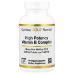 California Gold Nutrition, High Potency Vitamin B Complex with Methyl Folate & Methyl B12, 90 Veggie Capsules in Pakistan