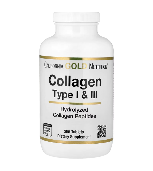 California Gold Nutrition, Hydrolyzed Collagen Type I & III, 365 Tablets in Pakistan
