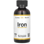 California Gold Nutrition, Iron, as Ferrous Bisglycinate Chelate and Yellow Dock Root, 4 fl oz (118 ml) in Pakistan