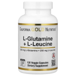 California Gold Nutrition, L-Glutamine + L-Leucine, 120 Veggie Capsules in Pakistan
