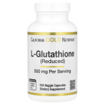 California Gold Nutrition, L-Glutathione (Reduced), 500 mg, 120 Capsules in Pakistan