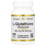 California Gold Nutrition, L-Glutathione (Reduced), 500 mg, 30 Veggie Capsules in Pakistan
