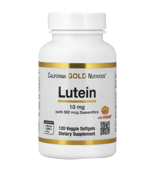 California Gold Nutrition, Lutein with Zeaxanthin from Marigold Extract, 120 Veggie Softgels in Pakistan