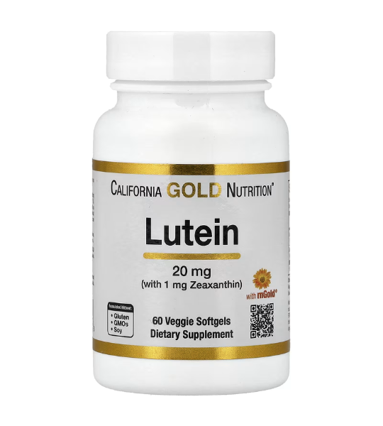 California Gold Nutrition, Lutein with Zeaxanthin Marigold Extract, 60 Softgels in Pakistan