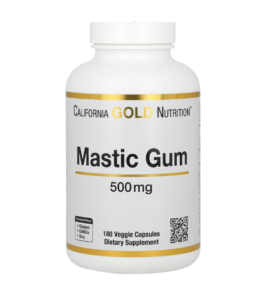 California Gold Nutrition, Mastic Gum, 500 mg, 180 Veggie Capsules in Pakistan