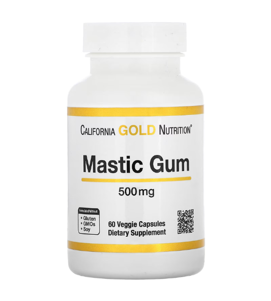 California Gold Nutrition, Mastic Gum, 500 mg, 60 Veggie Capsules in Pakistan