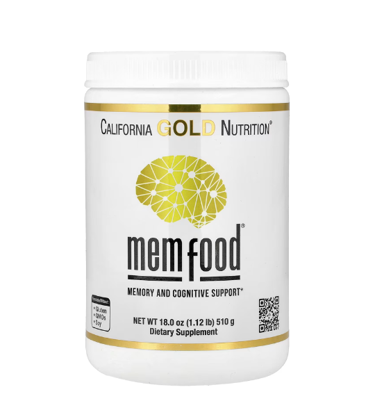California Gold Nutrition, MEM Food®, Memory & Cognitive Support 1.12 lb (510 g) in Pakistan